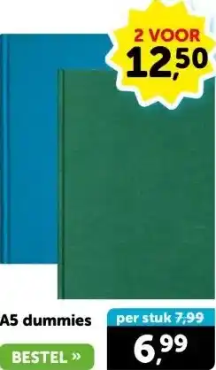 Boekenvoordeel A5 dummies aanbieding