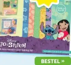 Boekenvoordeel Card making kit Lilo & Stitch aanbieding