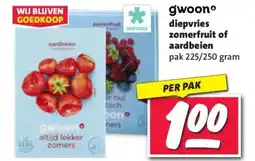 Nettorama gwoonº diepvries zomerfruit of aardbeien aanbieding