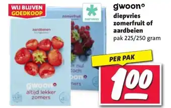 Nettorama gwoonº diepvries zomerfruit of aardbeien aanbieding