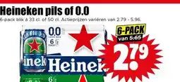 Dirk Heineken pils of 0.0 aanbieding