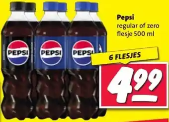 Nettorama Pepsi regular of zero aanbieding