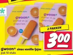 Nettorama Gwoon sinas vanille ijsjes aanbieding