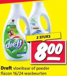 Nettorama Dreft vloeibaar of poeder aanbieding