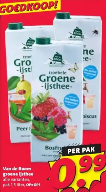Nettorama Van de Boom groene ijsthee aanbieding