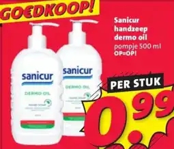 Nettorama Sanicur handzeep dermo oil aanbieding