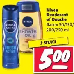 Nettorama Nivea Deodorant of Douche aanbieding