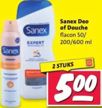 Nettorama Sanex Deo of Douche aanbieding