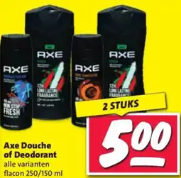 Nettorama Axe Douche of Deodorant aanbieding