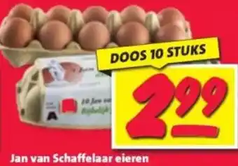 Nettorama Jan van Schaffelaar eieren aanbieding