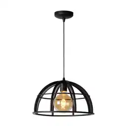 Praxis Lucide Hanglamp Dikra - Zwart - 40cm - E27 aanbieding