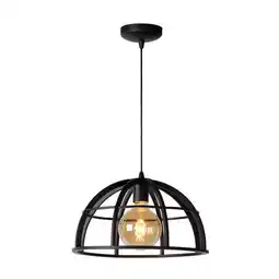 Praxis Lucide Hanglamp Dikra - Zwart - 40cm - E27 aanbieding