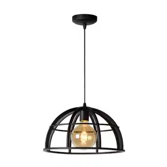 Praxis Lucide Hanglamp Dikra - Zwart - 40cm - E27 aanbieding