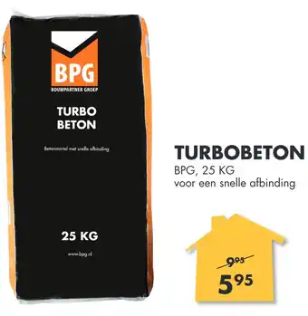 Bouwhof Turbobeton BPG, 25 KG voor een snelle afbinding 25kg aanbieding