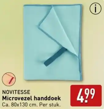 ALDI NOVITESSE Microvezel handdoek aanbieding
