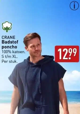 ALDI CRANE Badstof poncho aanbieding