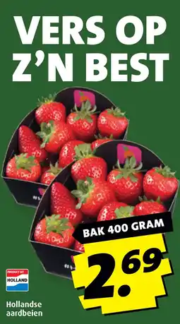 Boni Hollandse aardbeien aanbieding