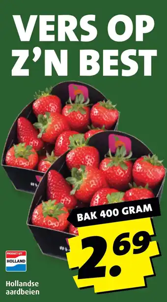 Boni Hollandse aardbeien aanbieding
