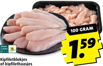 Boni Kipfiletblokjes of kipfilethaasjes aanbieding