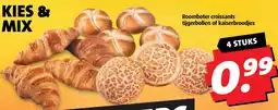 Boni Roomboter croissants tijgerbollen of kaiserbroodjes aanbieding