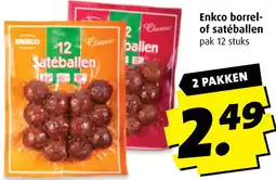Boni Enkco borrel of satéballen aanbieding