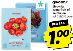 Boni Gwoon diepvries zomerfruit of aardbeien aanbieding