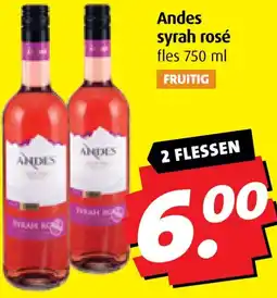 Boni Andes syrah rosé aanbieding
