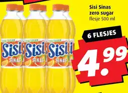 Boni Sisi Sinas zero sugar aanbieding