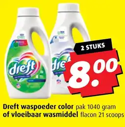 Boni Dreft waspoeder color of vloeibaar wasmiddel aanbieding