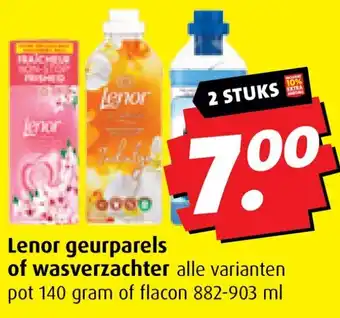Boni Lenor geurparels of wasverzachter aanbieding