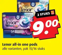 Boni Lenor all-in one pods aanbieding
