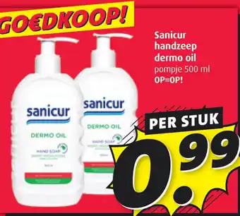Boni Sanicur handzeep dermo oil aanbieding