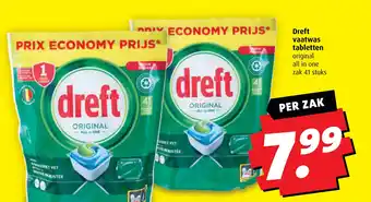 Boni Dreft vaatwas tabletten aanbieding