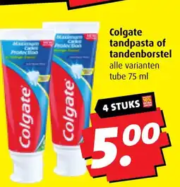 Boni Colgate tandpasta of tandenborstel aanbieding