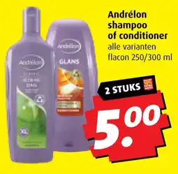 Boni Andrélon shampoo of conditioner aanbieding