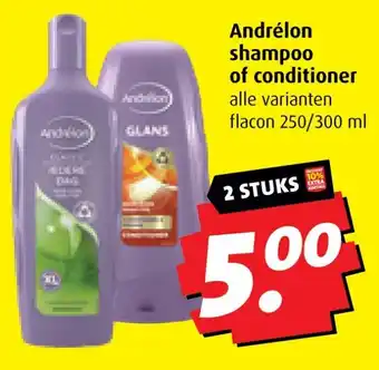 Boni Andrélon shampoo of conditioner aanbieding