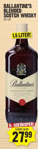 Super Dirck 3 Ballantine's blended scotch whisky aanbieding
