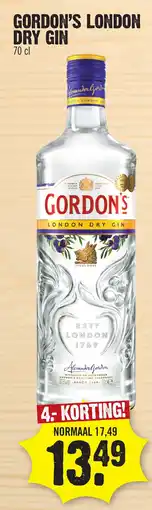 Super Dirck 3 Gordon's london dry gin aanbieding