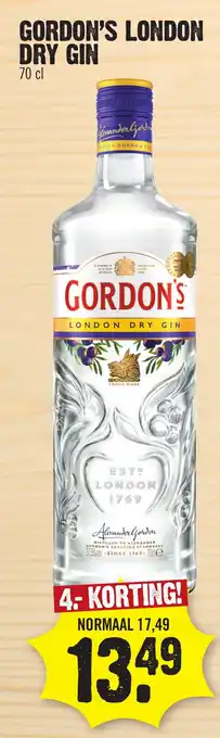 Super Dirck 3 Gordon's london dry gin aanbieding