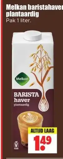 Dirk Melkan baristahaver plantaardig aanbieding