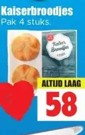 Dirk Kaiserbroodjes aanbieding