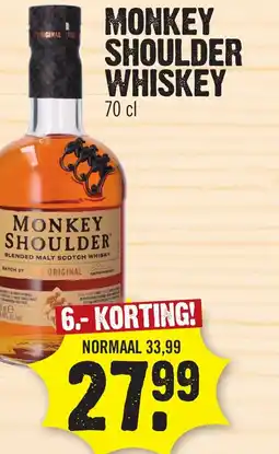 Super Dirck 3 Monkey shoulder whiskey aanbieding