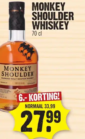 Super Dirck 3 Monkey shoulder whiskey aanbieding
