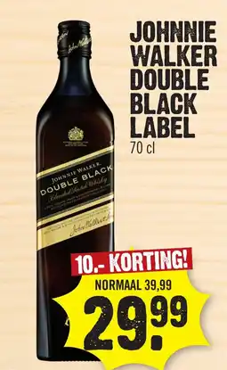 Super Dirck 3 Johnnie walker double black label aanbieding