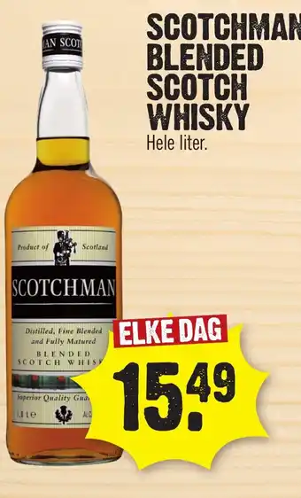 Super Dirck 3 Scotchman blended scotch whisky aanbieding
