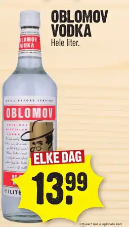 Super Dirck 3 Oblomov vodka aanbieding