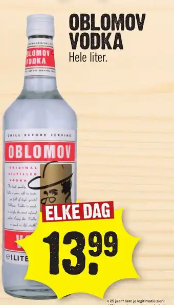 Super Dirck 3 Oblomov vodka aanbieding