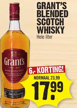 Super Dirck 3 Grant's blended scotch whisky aanbieding