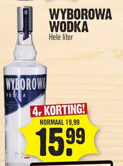 Super Dirck 3 Wyborowa wodka aanbieding