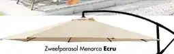 Bouwhof Zweefparasol Menorca Ecru aanbieding